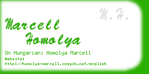 marcell homolya business card